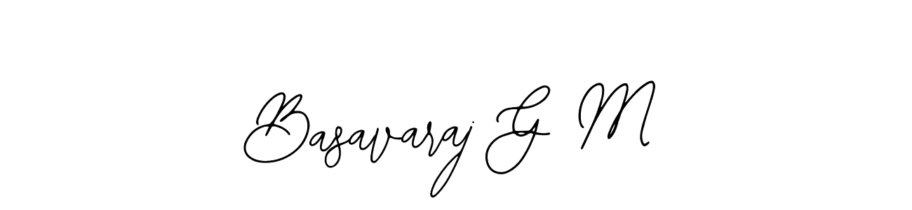 Also You can easily find your signature by using the search form. We will create Basavaraj G M name handwritten signature images for you free of cost using Bearetta-2O07w sign style. Basavaraj G M signature style 12 images and pictures png