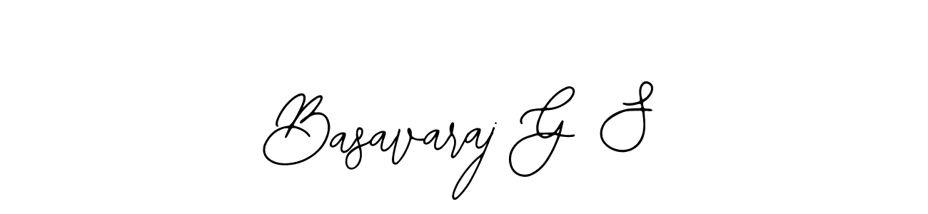 Also You can easily find your signature by using the search form. We will create Basavaraj G S name handwritten signature images for you free of cost using Bearetta-2O07w sign style. Basavaraj G S signature style 12 images and pictures png