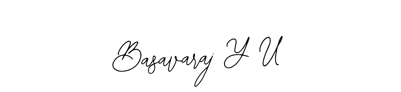 Design your own signature with our free online signature maker. With this signature software, you can create a handwritten (Bearetta-2O07w) signature for name Basavaraj Y U. Basavaraj Y U signature style 12 images and pictures png