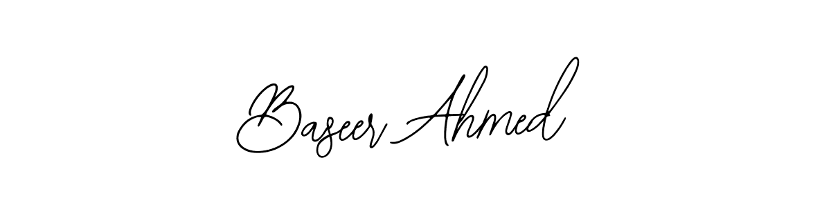 if you are searching for the best signature style for your name Baseer Ahmed. so please give up your signature search. here we have designed multiple signature styles  using Bearetta-2O07w. Baseer Ahmed signature style 12 images and pictures png