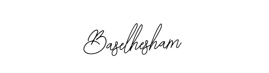 How to make Baselhesham signature? Bearetta-2O07w is a professional autograph style. Create handwritten signature for Baselhesham name. Baselhesham signature style 12 images and pictures png