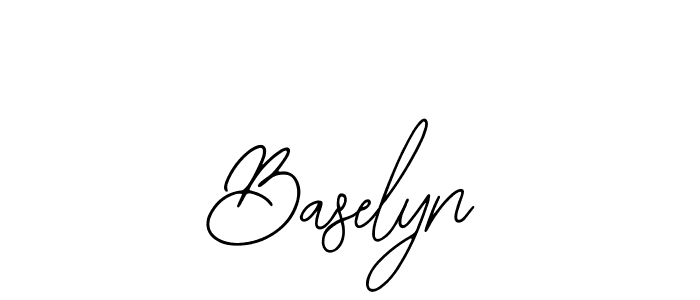 Use a signature maker to create a handwritten signature online. With this signature software, you can design (Bearetta-2O07w) your own signature for name Baselyn. Baselyn signature style 12 images and pictures png