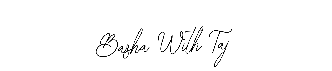 Basha With Taj stylish signature style. Best Handwritten Sign (Bearetta-2O07w) for my name. Handwritten Signature Collection Ideas for my name Basha With Taj. Basha With Taj signature style 12 images and pictures png