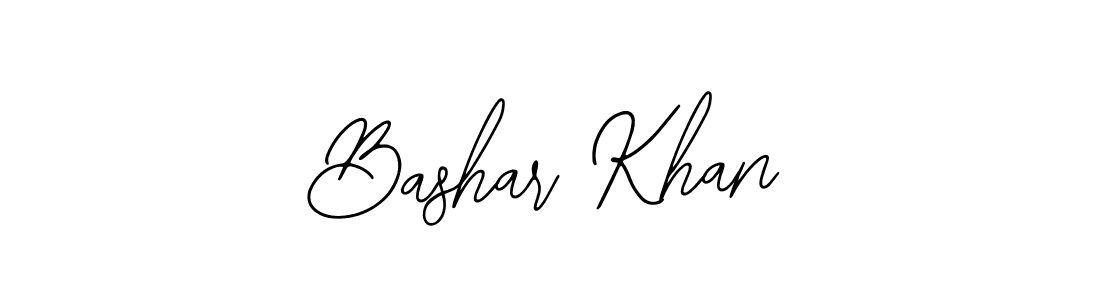 Design your own signature with our free online signature maker. With this signature software, you can create a handwritten (Bearetta-2O07w) signature for name Bashar Khan. Bashar Khan signature style 12 images and pictures png