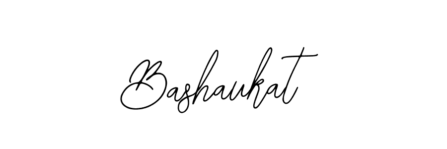 Design your own signature with our free online signature maker. With this signature software, you can create a handwritten (Bearetta-2O07w) signature for name Bashaukat. Bashaukat signature style 12 images and pictures png