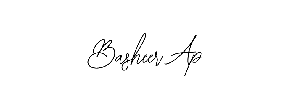 How to Draw Basheer Ap signature style? Bearetta-2O07w is a latest design signature styles for name Basheer Ap. Basheer Ap signature style 12 images and pictures png