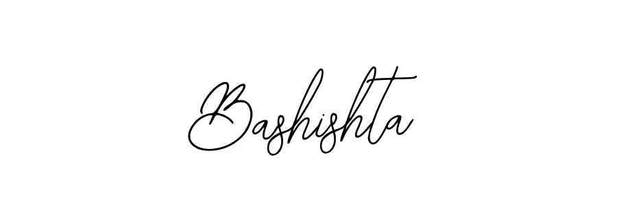 Design your own signature with our free online signature maker. With this signature software, you can create a handwritten (Bearetta-2O07w) signature for name Bashishta. Bashishta signature style 12 images and pictures png