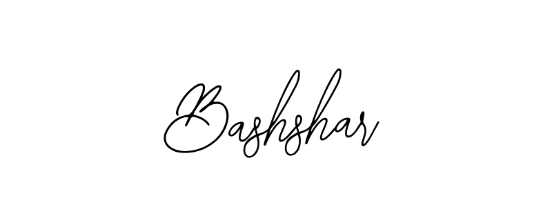 Design your own signature with our free online signature maker. With this signature software, you can create a handwritten (Bearetta-2O07w) signature for name Bashshar. Bashshar signature style 12 images and pictures png