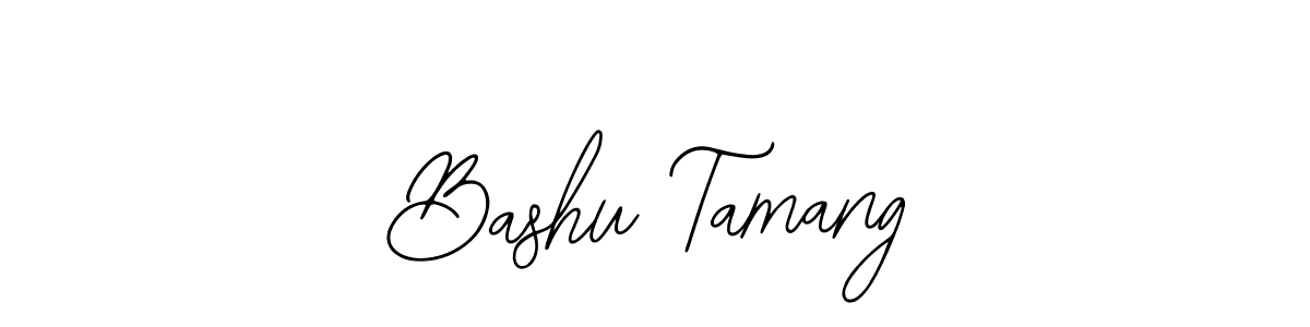 You should practise on your own different ways (Bearetta-2O07w) to write your name (Bashu Tamang) in signature. don't let someone else do it for you. Bashu Tamang signature style 12 images and pictures png