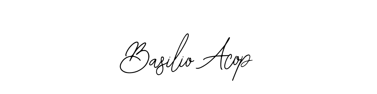 Design your own signature with our free online signature maker. With this signature software, you can create a handwritten (Bearetta-2O07w) signature for name Basilio Acop. Basilio Acop signature style 12 images and pictures png