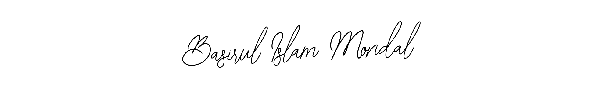 How to make Basirul Islam Mondal name signature. Use Bearetta-2O07w style for creating short signs online. This is the latest handwritten sign. Basirul Islam Mondal signature style 12 images and pictures png