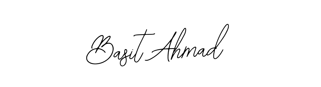 You should practise on your own different ways (Bearetta-2O07w) to write your name (Basit Ahmad) in signature. don't let someone else do it for you. Basit Ahmad signature style 12 images and pictures png