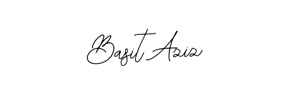 You should practise on your own different ways (Bearetta-2O07w) to write your name (Basit Aziz) in signature. don't let someone else do it for you. Basit Aziz signature style 12 images and pictures png