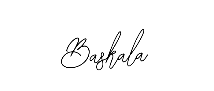 How to make Baskala name signature. Use Bearetta-2O07w style for creating short signs online. This is the latest handwritten sign. Baskala signature style 12 images and pictures png