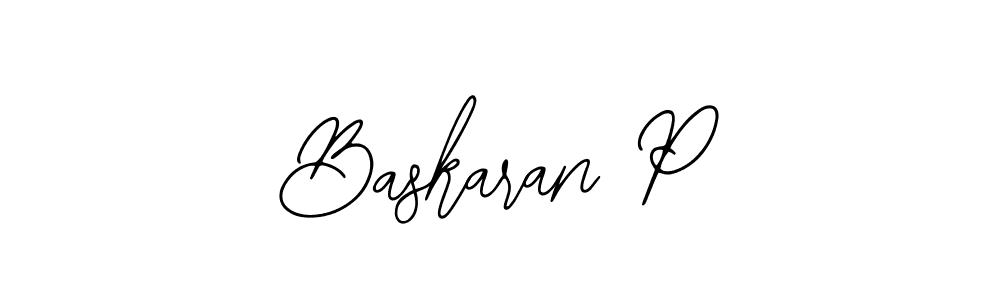 Create a beautiful signature design for name Baskaran P. With this signature (Bearetta-2O07w) fonts, you can make a handwritten signature for free. Baskaran P signature style 12 images and pictures png