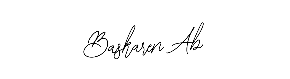 Use a signature maker to create a handwritten signature online. With this signature software, you can design (Bearetta-2O07w) your own signature for name Baskaren Ab. Baskaren Ab signature style 12 images and pictures png