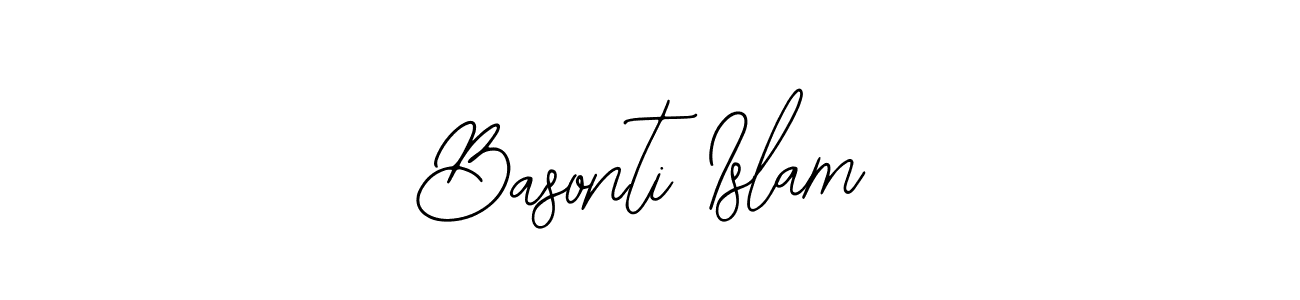 if you are searching for the best signature style for your name Basonti Islam. so please give up your signature search. here we have designed multiple signature styles  using Bearetta-2O07w. Basonti Islam signature style 12 images and pictures png