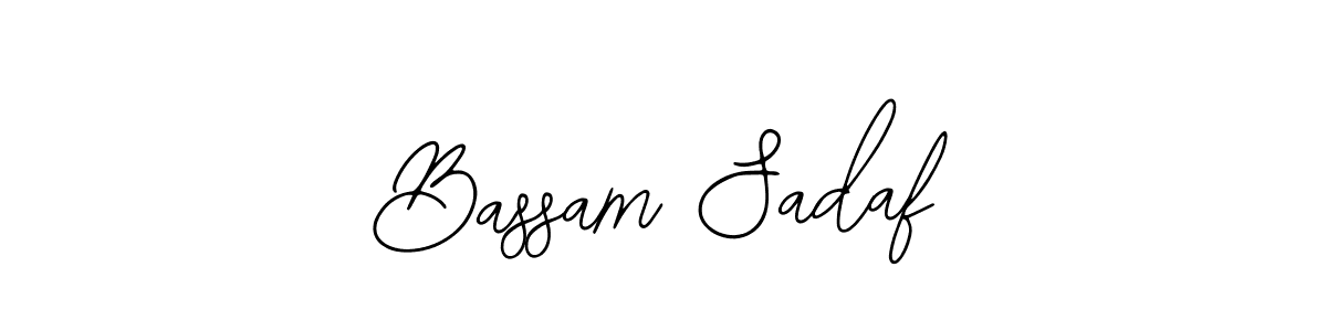 Design your own signature with our free online signature maker. With this signature software, you can create a handwritten (Bearetta-2O07w) signature for name Bassam Sadaf. Bassam Sadaf signature style 12 images and pictures png