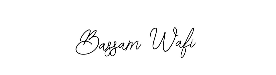 You should practise on your own different ways (Bearetta-2O07w) to write your name (Bassam Wafi) in signature. don't let someone else do it for you. Bassam Wafi signature style 12 images and pictures png