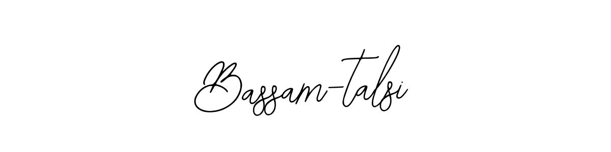 if you are searching for the best signature style for your name Bassam-talsi. so please give up your signature search. here we have designed multiple signature styles  using Bearetta-2O07w. Bassam-talsi signature style 12 images and pictures png