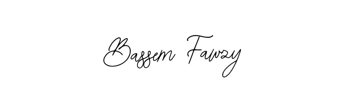 Make a beautiful signature design for name Bassem Fawzy. With this signature (Bearetta-2O07w) style, you can create a handwritten signature for free. Bassem Fawzy signature style 12 images and pictures png