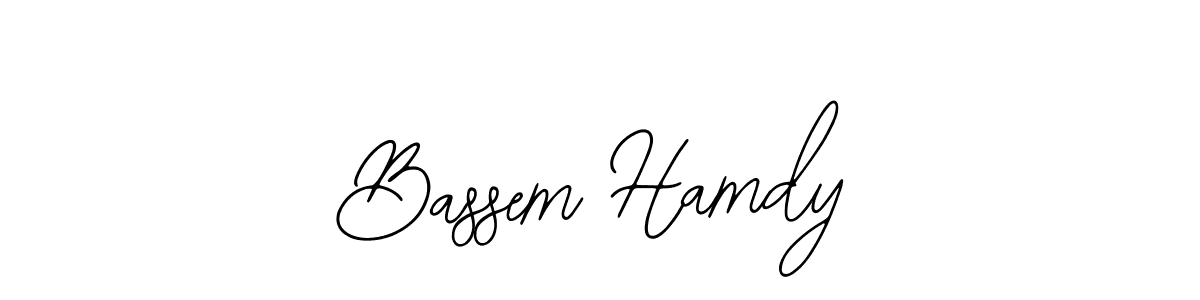 Make a beautiful signature design for name Bassem Hamdy. Use this online signature maker to create a handwritten signature for free. Bassem Hamdy signature style 12 images and pictures png