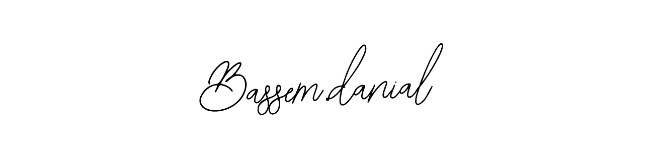 Design your own signature with our free online signature maker. With this signature software, you can create a handwritten (Bearetta-2O07w) signature for name Bassem.danial. Bassem.danial signature style 12 images and pictures png