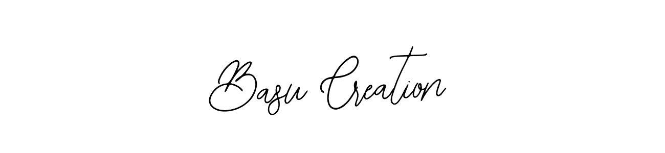 How to make Basu Creation name signature. Use Bearetta-2O07w style for creating short signs online. This is the latest handwritten sign. Basu Creation signature style 12 images and pictures png