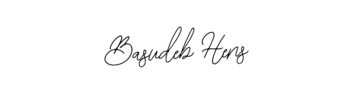 How to make Basudeb Hens name signature. Use Bearetta-2O07w style for creating short signs online. This is the latest handwritten sign. Basudeb Hens signature style 12 images and pictures png