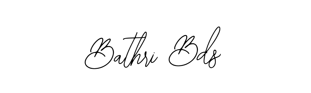 Use a signature maker to create a handwritten signature online. With this signature software, you can design (Bearetta-2O07w) your own signature for name Bathri Bds. Bathri Bds signature style 12 images and pictures png