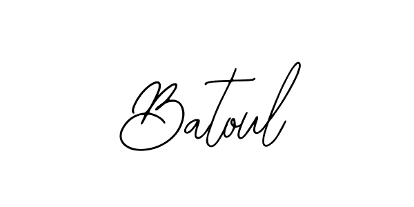 Design your own signature with our free online signature maker. With this signature software, you can create a handwritten (Bearetta-2O07w) signature for name Batoul. Batoul signature style 12 images and pictures png