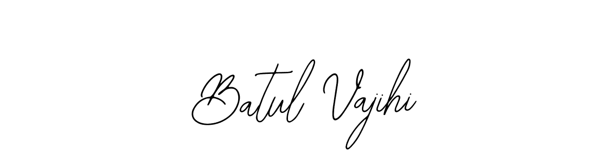 Design your own signature with our free online signature maker. With this signature software, you can create a handwritten (Bearetta-2O07w) signature for name Batul Vajihi. Batul Vajihi signature style 12 images and pictures png