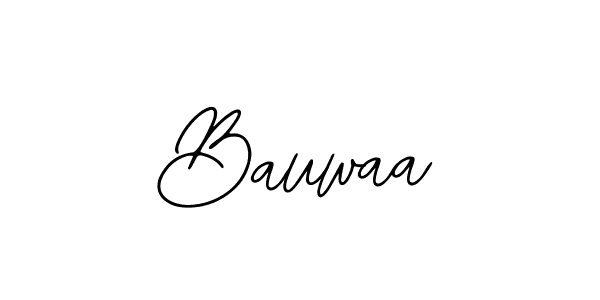 Use a signature maker to create a handwritten signature online. With this signature software, you can design (Bearetta-2O07w) your own signature for name Bauwaa. Bauwaa signature style 12 images and pictures png