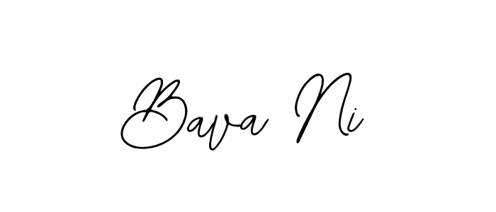 How to make Bava Ni signature? Bearetta-2O07w is a professional autograph style. Create handwritten signature for Bava Ni name. Bava Ni signature style 12 images and pictures png
