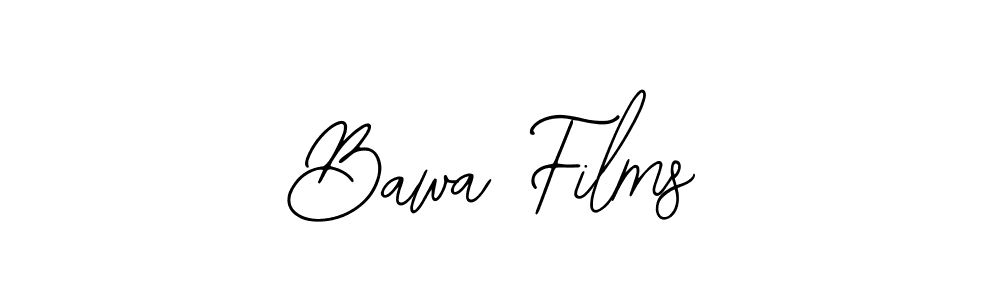 How to make Bawa Films name signature. Use Bearetta-2O07w style for creating short signs online. This is the latest handwritten sign. Bawa Films signature style 12 images and pictures png