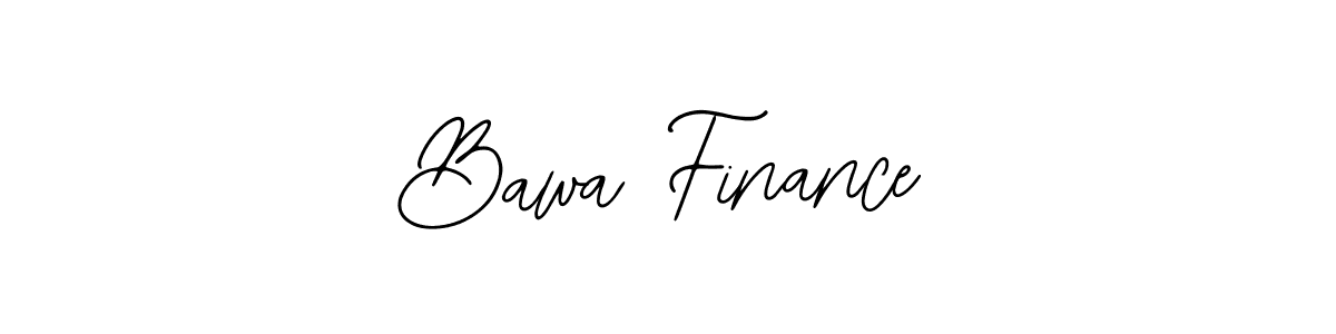 How to make Bawa Finance name signature. Use Bearetta-2O07w style for creating short signs online. This is the latest handwritten sign. Bawa Finance signature style 12 images and pictures png