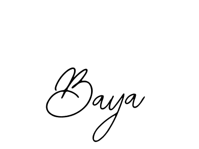 How to make Baya name signature. Use Bearetta-2O07w style for creating short signs online. This is the latest handwritten sign. Baya signature style 12 images and pictures png
