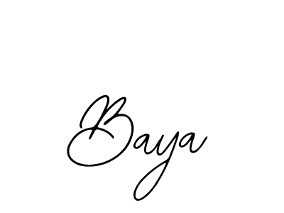 How to make Baya name signature. Use Bearetta-2O07w style for creating short signs online. This is the latest handwritten sign. Baya signature style 12 images and pictures png