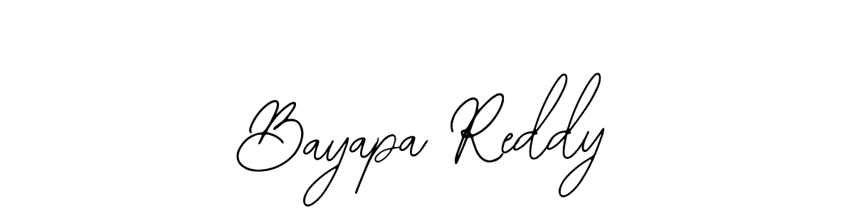 Make a beautiful signature design for name Bayapa Reddy. Use this online signature maker to create a handwritten signature for free. Bayapa Reddy signature style 12 images and pictures png