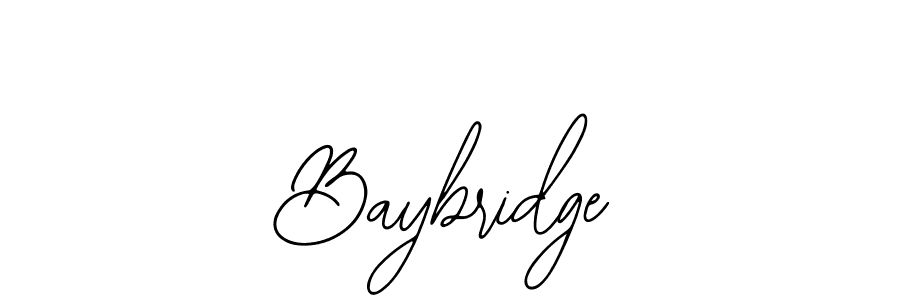 How to make Baybridge name signature. Use Bearetta-2O07w style for creating short signs online. This is the latest handwritten sign. Baybridge signature style 12 images and pictures png