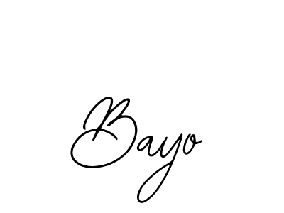 Use a signature maker to create a handwritten signature online. With this signature software, you can design (Bearetta-2O07w) your own signature for name Bayo. Bayo signature style 12 images and pictures png