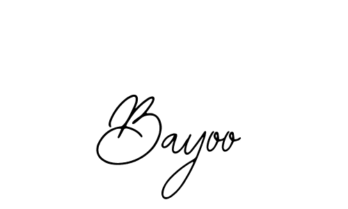 Use a signature maker to create a handwritten signature online. With this signature software, you can design (Bearetta-2O07w) your own signature for name Bayoo. Bayoo signature style 12 images and pictures png