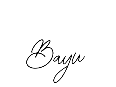 Design your own signature with our free online signature maker. With this signature software, you can create a handwritten (Bearetta-2O07w) signature for name Bayu. Bayu signature style 12 images and pictures png