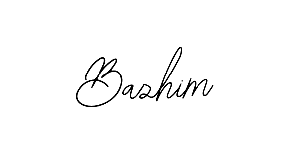 How to make Bazhim signature? Bearetta-2O07w is a professional autograph style. Create handwritten signature for Bazhim name. Bazhim signature style 12 images and pictures png
