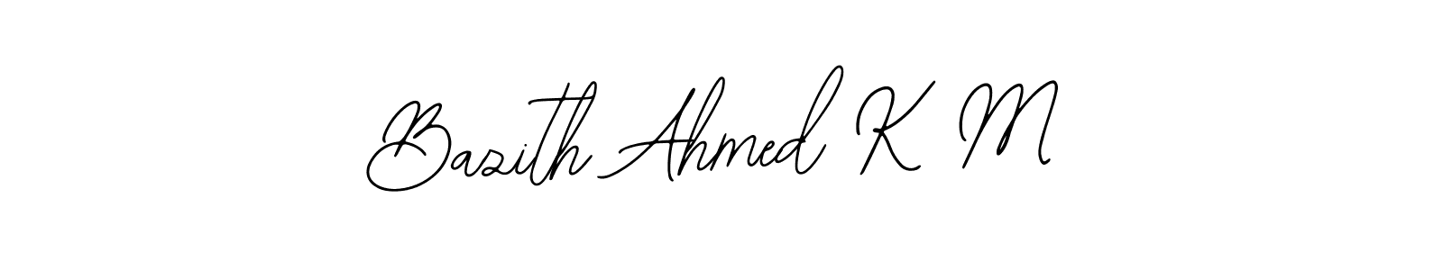 It looks lik you need a new signature style for name Bazith Ahmed K M. Design unique handwritten (Bearetta-2O07w) signature with our free signature maker in just a few clicks. Bazith Ahmed K M signature style 12 images and pictures png