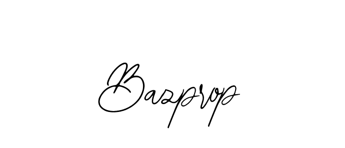 You should practise on your own different ways (Bearetta-2O07w) to write your name (Bazprop) in signature. don't let someone else do it for you. Bazprop signature style 12 images and pictures png