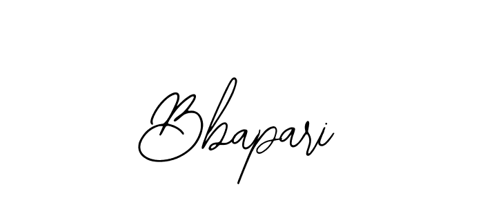How to make Bbapari signature? Bearetta-2O07w is a professional autograph style. Create handwritten signature for Bbapari name. Bbapari signature style 12 images and pictures png