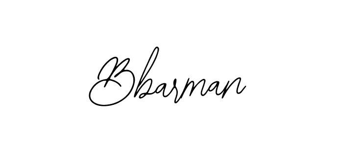 How to make Bbarman signature? Bearetta-2O07w is a professional autograph style. Create handwritten signature for Bbarman name. Bbarman signature style 12 images and pictures png