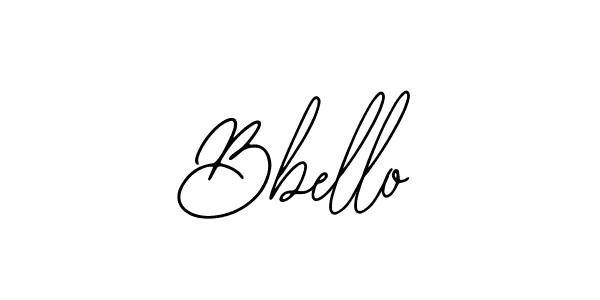 Use a signature maker to create a handwritten signature online. With this signature software, you can design (Bearetta-2O07w) your own signature for name Bbello. Bbello signature style 12 images and pictures png