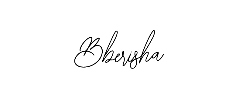 Use a signature maker to create a handwritten signature online. With this signature software, you can design (Bearetta-2O07w) your own signature for name Bberisha. Bberisha signature style 12 images and pictures png